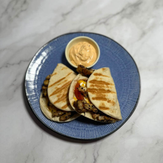 Gezonde kipdij flatbread
