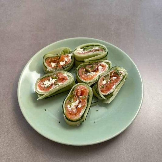 Zalm komkommer sushi