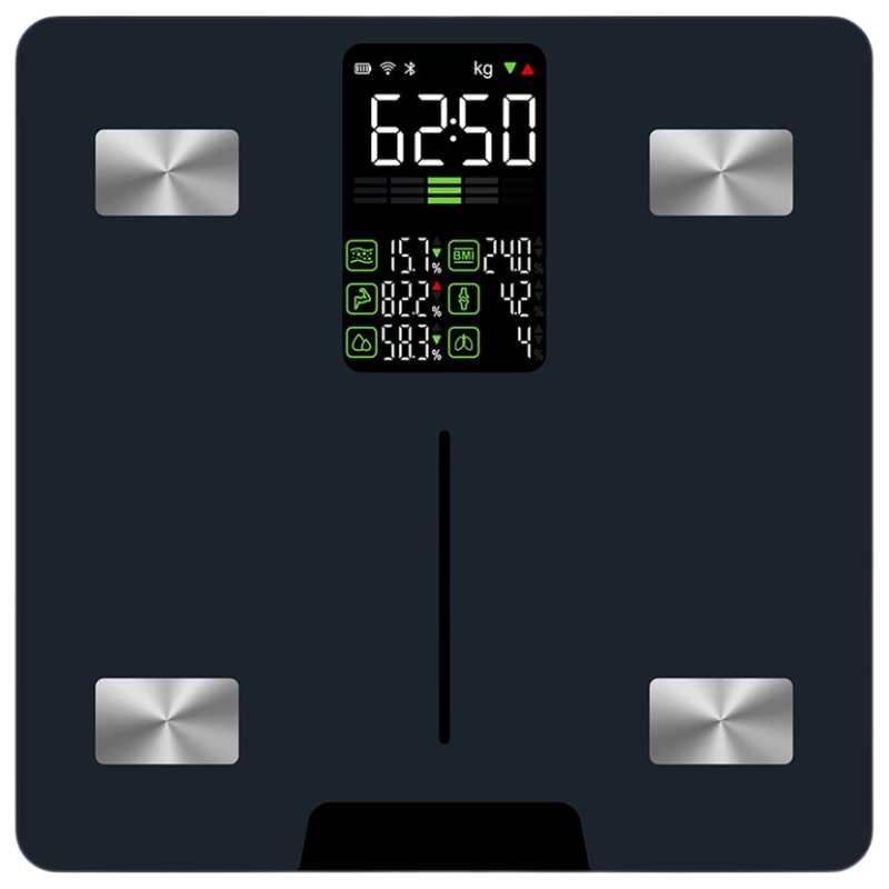 BCM slimme weegschaal met app-koppeling – meet vetpercentage, spiermassa en meer.