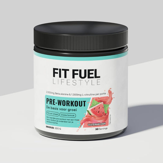 Fit Fuel Lifestyle Pre-Workout Watermeloen – Krachtige pre-workout voor maximale focus, energie en spierkracht