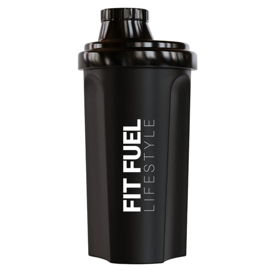 Zwarte fitness shaker van 700ml – Fit Fuel Lifestyle, BPA-vrij en lekvrij